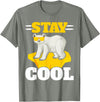 Polar Bear Antartica Arctic SteMi Apparel Stay Cool Polar Bear Arctic Animal Ice Bear Lover T-Shirt - Olive Heather