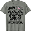 Holy Cow 100 Days Of School teachers Students Kids T-Shirt - Olive Heather