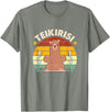 Teikirisi Take It Easy Funny Spanish Llama Latina Yoga T-Shirt - Olive Heather