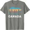 Canada Vintage Souvenirs & Gifts Canada Vintage Grizzly Bear Nature Souvenir Gift T-Shirt - Olive Heather
