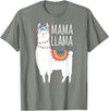 Mama Llama Lover Gifts by Memme Mama Llama Shirt for Women T-Shirt - Olive Heather