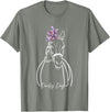 Funny Horse Racing Lover Derby Day Gift Women Derby Day Funny Horse Racing Floral Horse Equestrian T-Shirt - Olive Heather