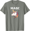 Mens Bear Gay Masc Man LGBTQ Bear Cub Masculine Mens Gay Unicorn Gay Masc Man Bear Cub Masculine Gay Pride T-Shirt - Olive Heather