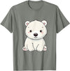 Polar Bears Shirts Cute Kawaii Polar Bears Lovers Gifts, White Bears T-Shirt - Olive Heather