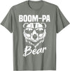 Boom-Pa Bear Funny Gifts Apparel Boom-Pa Bear Wearing Cool Sunglasses Fathers Day Gift T-Shirt - Olive Heather