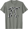 Cow Pi Day Designs Cow Pattern Pi Day Symbol - Cowpie Math Lover T-Shirt - Olive Heather