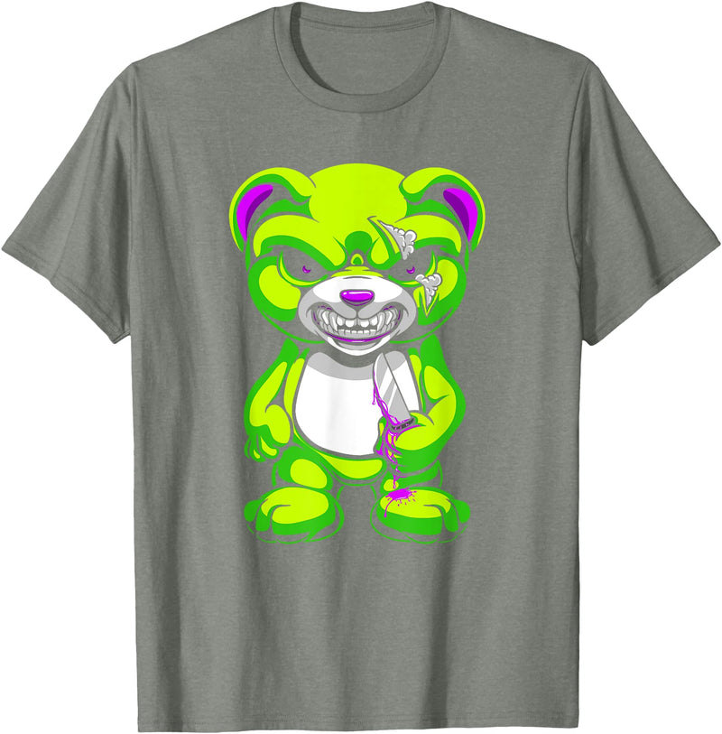 Wowsome! Pastel Goth Teddy Bear Shirt Halloween Bear Horror T-Shirt - Olive Heather