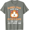 Funny Guinea Pig Gifts For Women Men Kids by DMTRY Guinea Pigs Are Like Potato Chips You Can't Just Have One T-Shirt - Olive Heather