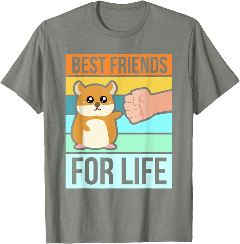 Funny Cute Hamster Gifts Face T-Shirt Best Friends T-Shirt - Olive Heather