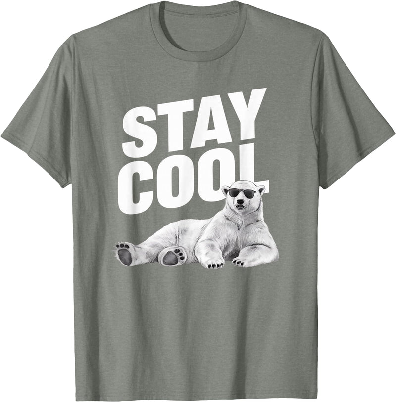 Tennessee Merchant Stay Cool Polar Bear T-Shirt - Olive Heather