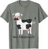 Funny Awesome Cow T-Shirts Nice Moostache - Funny Cow With Mustache T Shirt T-Shirt - Olive Heather