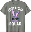 Hip Hop Squad Funny Happy Easter Bunny Rabbit Children Boys T-Shirt in Olive Heather