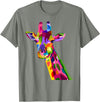Cool Animal Shirts Giraffe t shirt; Love Animal t shirt; Love Giraffe t shirt T-Shirt - Olive Heather