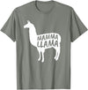 Mamma Llama T Shirt Mamma Llama Tshirt Alpaca Lover Shirt T-Shirt - Olive Heather