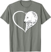 Polar bear Shirt & Tees Co Polar bear Shirts For Women Girls Kids Heart Cute Polar bear T-Shirt - Olive Heather