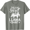 Funny Alpaca Llama Quotes This is my sexy Llama shirt Llama Funny Alpaca T-Shirt - Olive Heather