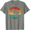 Fishing Accessories & Clothing Gifts Women Men Fish Retro Style Vintage T-Shirt - Olive Heather