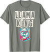 Llama Alpaca Lover Gifts Llama King Llamas Animal Lover T-Shirt - Olive Heather