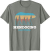 Vintage Mendocino California Souvenirs & Gifts Mendocino Vintage California Grizzly Bear Nature Souvenir T-Shirt - Olive Heather