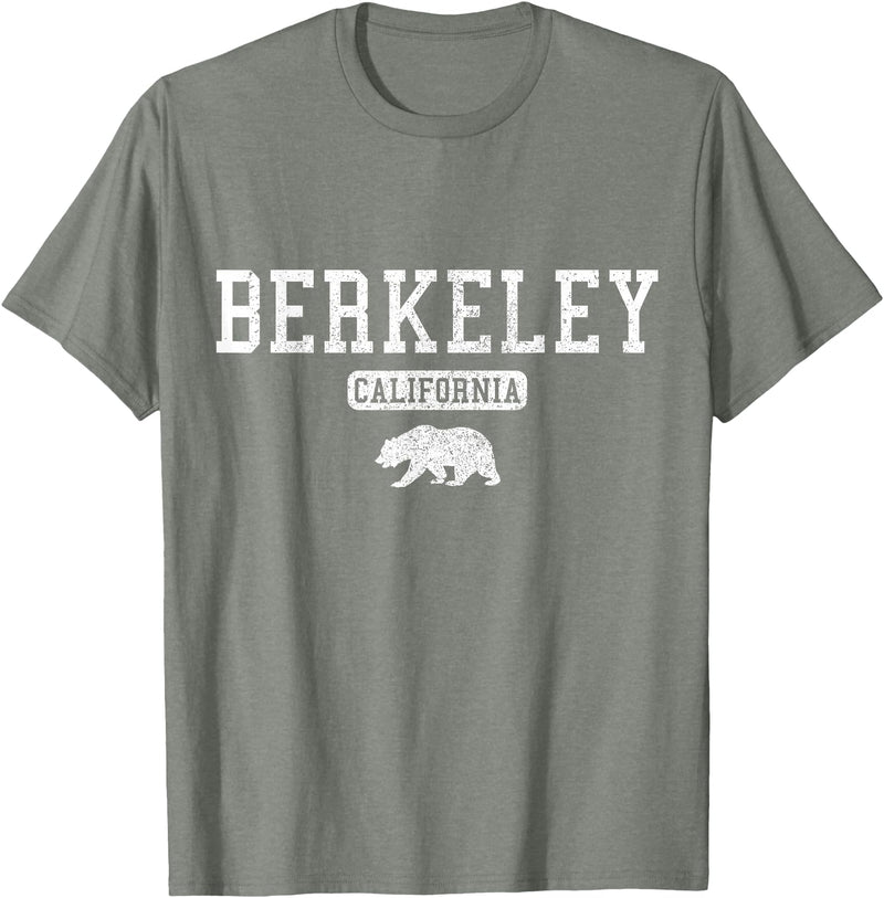 Berkeley California - Apparel & Gifts Berkeley California Bear Pride Vintage T-Shirt - Olive Heather