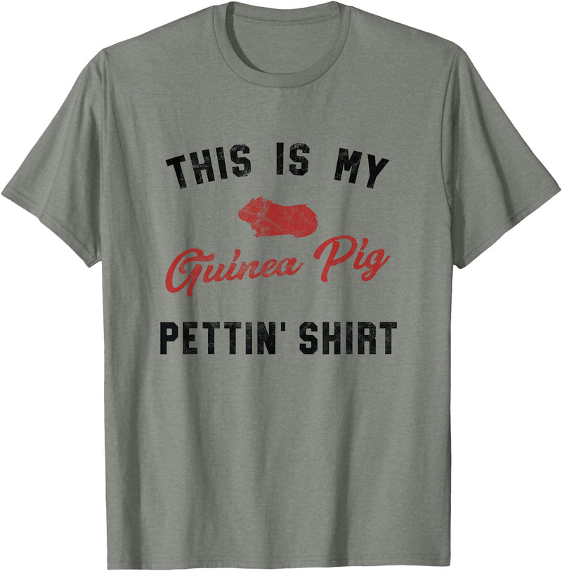 Wheek Guinea Pig Gift Apparel My Guinea Pig Pettiing Shirt Funny Pet Gift Shirt T-Shirt - Olive Heather