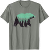 Grizzly Bear - Outdoor Apparel Bear Forest Nature Grizzly Hiking Outdoor Hunting Gift T-Shirt - Olive Heather