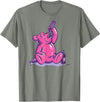 Drunk Gummy Bear - Funny Drinking Illustration Humor Alcohol T-Shirt - Olive Heather