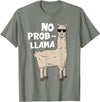 Funny Llama Gift Llama Lover Accessories & Stuff Funny Llama Design For Men Women Kids Llama Alpaca Animal T-Shirt - Olive Heather