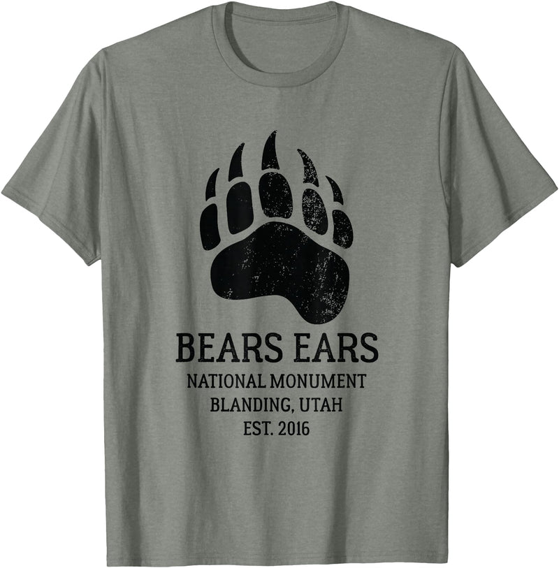 National Park Gifts Bears Ears National Monument Blanding Utah T-Shirt - Olive Heather