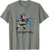 Ink Your Verse I'm Bat Pig T-Shirt - Olive Heather