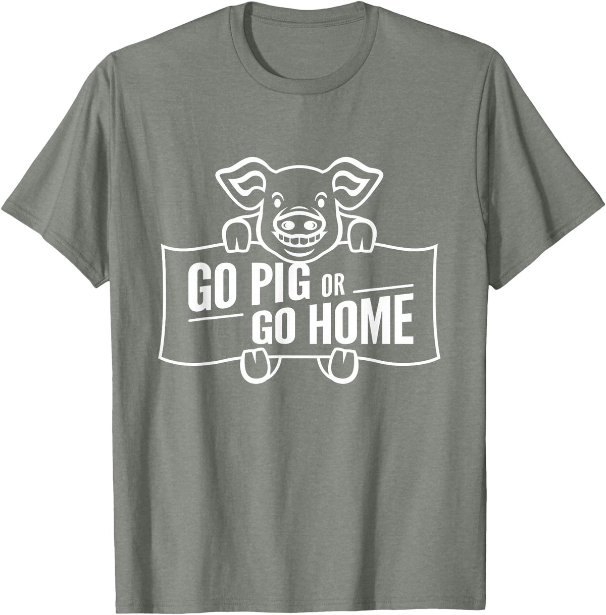 Mt. Nebo Apparel Go Pig or Go Home T-Shirt T-Shirt - Olive Heather