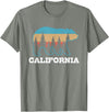 Vintage California Souvenirs & Gifts Vintage California Retro Bear Grizzly Nature Souvenir T-Shirt - Olive Heather