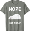 Nope Polar Bear Bears Nap Sleeping Pajama Nightgown T-Shirt - Olive Heather