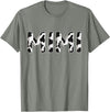 Cow Pattern Print Family Matching Birthday Shirts Cow Mimi Birthday Family Matching Mothers Day Boy Girl Farm T-Shirt -
