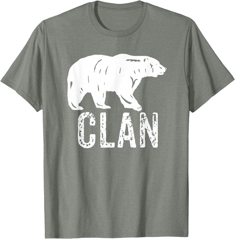 Bear Clan Founding Fathers Clothing Apparel Bear Clan Native American Pride Founding Fathers Tribe T-Shirt - Olive Heather