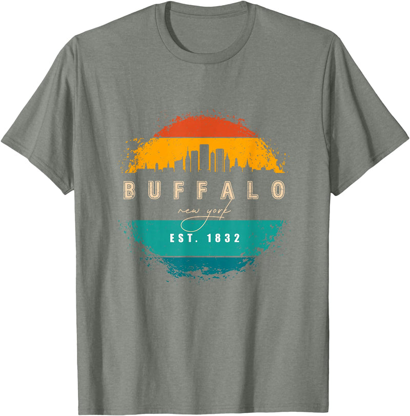 BASBO City of Buffalo New York T-Shirt - Olive Heather