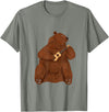 Ukulele Gifts & Accessories Grizzly Brown Bear Ukulele Guitar - Guitarist Uke T-Shirt - Olive Heather