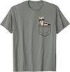 Llama Alpaca Gifts By Skizzenmonster Hipster Llama & Sloth With Sunglasses T-Shirt - Olive Heather