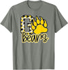 BEARS SPIRIT TEES CO School Spirit Go Bears Mascot Womens Youth Girls Kids T-Shirt - Olive Heather