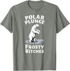 Polar Bear Lover Tees Humor Winter Polar Plunge Frosty Bitches T-Shirt - Olive Heather
