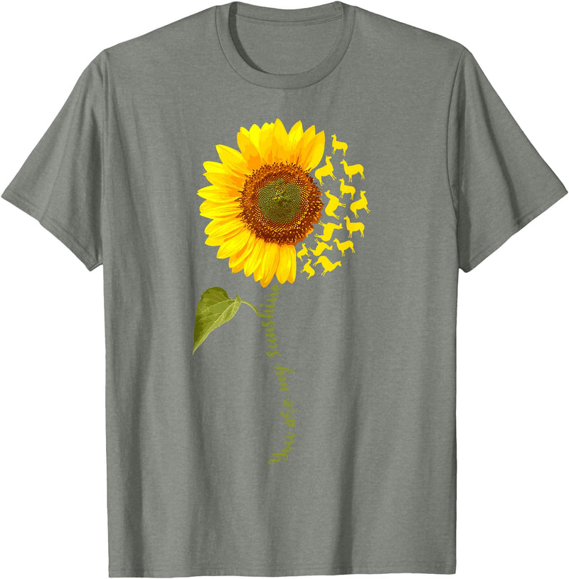 Check out my Llama Shirts Llama Sunflower T-Shirt - Olive Heather
