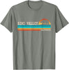 California Republic US State Bear Flag Sunset Simi Valley California State Bear Retro Sunset T-Shirt - Olive Heather