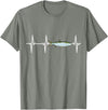Tarpon Gift Co. Tarpon Heartbeat for Saltwater Fishing Lovers T-Shirt - Olive Heather