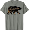 Fandy Family Floral Grandma Bear T Shirt Grandma Mother's Day Women Gift T-Shirt - Olive Heather