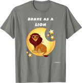 Bravery Brave As A Lion Present Bravery Brave Child Present Brave As A Lion T-Shirt - Olive Heather