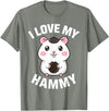 Cute Hamster Design for Men Women Kids Pet Hamster Lovers T-Shirt - Olive Heather