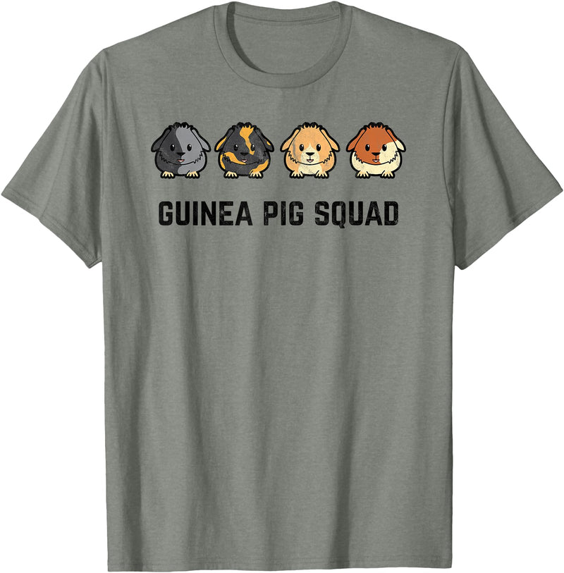 Funny Sarcastic Ironic Quotes & Gifts Cute and Cavy Guinea Pig Rodent Pet Team Squad T-Shirt - Olive Heather