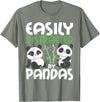Panda Lover Shirts Easily Distracted By Pandas - Cute Kawaii Panda Bear T-Shirt - Olive Heather
