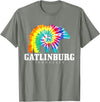 Gatlinburg Tennessee - Bear Tie Dye Gatlinburg Tennessee Bear Tie Dye Vintage Retro T-Shirt - Olive Heather