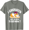 i graduated 2022 graduation -guinea pig Graduation i graduated can i go back to bed now - guinea pig Graduation T-Shirt - Olive Heather